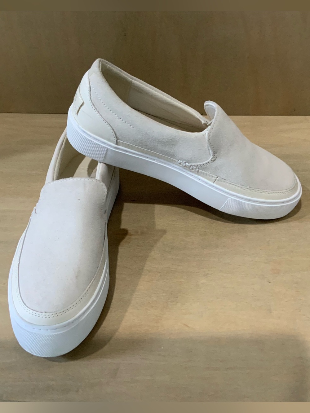 NWOT UGG Women’s Slip-On Sneakers in Cream and White - Size 8